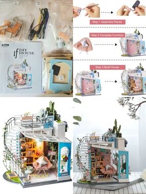 Rolife Dora's Loft DIY Miniature Dollhouse Kit